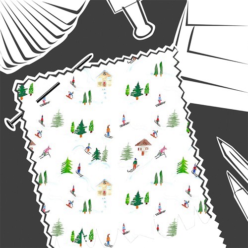 Apres Ski Snow by Prestigious Textiles - Fabric By The Metre - 8723/074