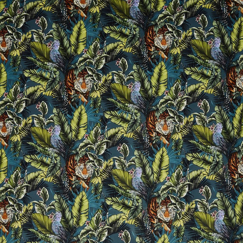 Bengal Tiger Twilight Fabric by Prestigious Textiles - 3799/954