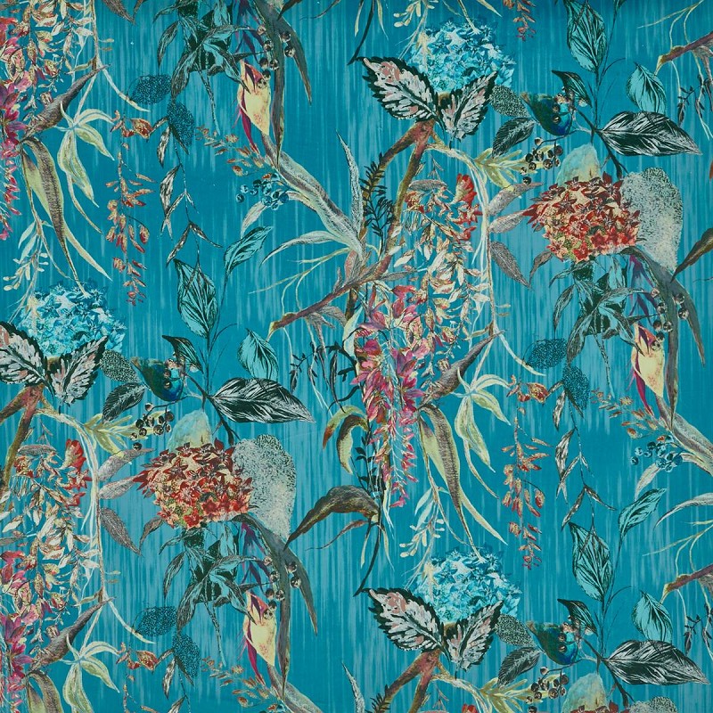 Botanist Peacock Fabric by Prestigious Textiles - 3913/788