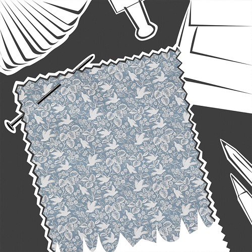 Hollies Cornflower by Prestigious Textiles - Fabric By The Metre - 8824/518