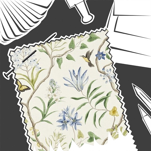 Clementine Delft Blue by Sanderson - Fabric By The Metre - DVOY223299