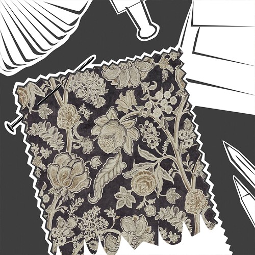 Shalimar Graphite / Mole by Sanderson - Fabric By The Metre - DART226321