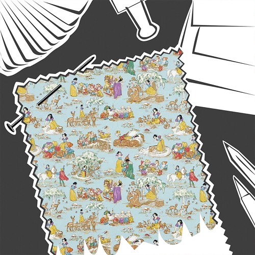 Snow White Puddle Blue by Sanderson - Fabric By The Metre - DDIF227153