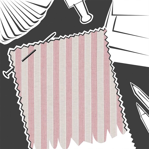 Sorilla Stripe Rose Linen by Sanderson - Fabric By The Metre - DSOR234360