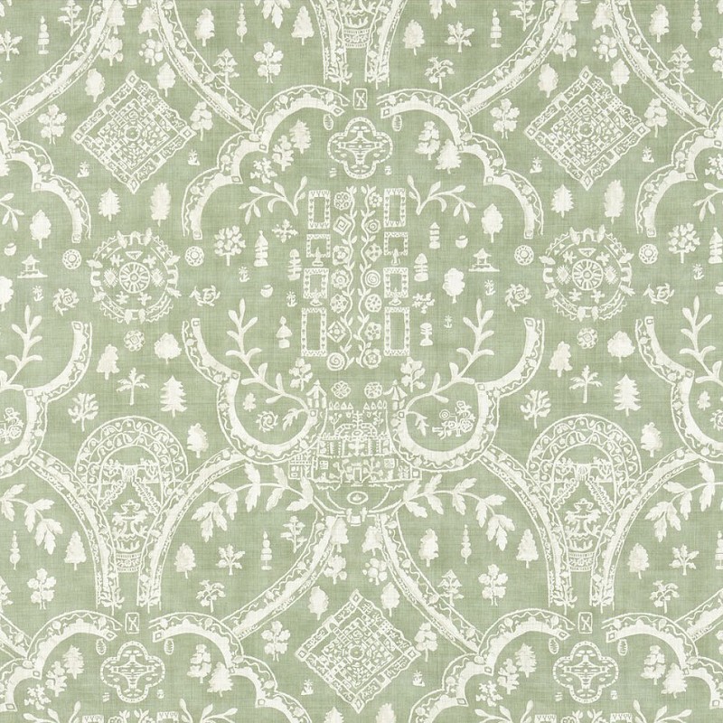 Topiary View Thyme Fabric by Sanderson - DHIF227338