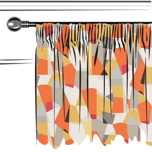 Pucci Stone / Chilli / Glow by Scion - Made to Measure Curtains - 120283