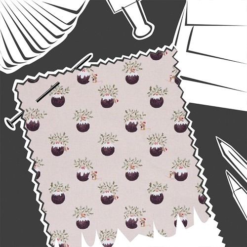 Christmas Puddings by Sophie Allport - Fabric By The Metre - ALL156000
