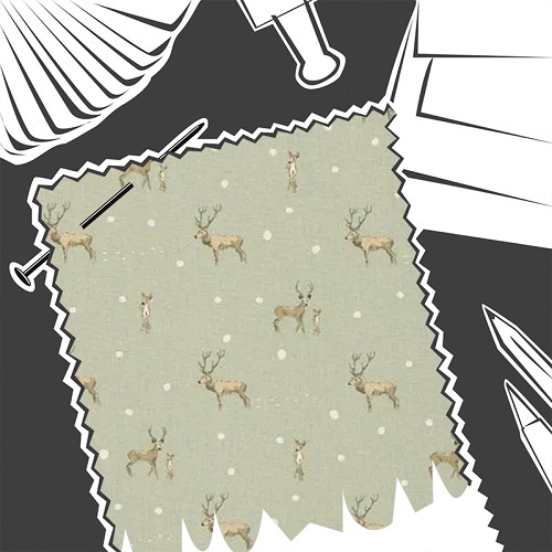 Christmas Stags by Sophie Allport - Fabric By The Metre - ALL114000