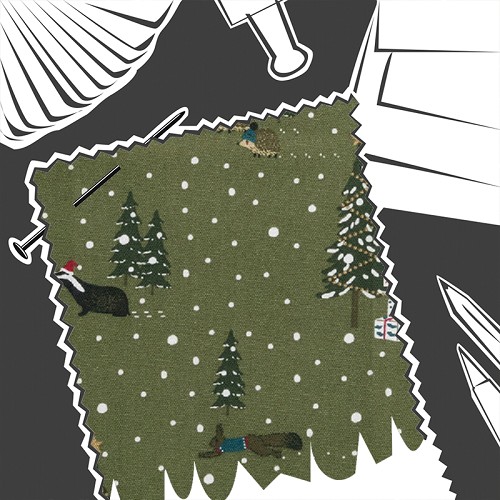 Festive Forest by Sophie Allport - Fabric By The Metre - ALL84000
