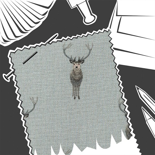 Highland Stag by Sophie Allport - Fabric By The Metre - ALL29000