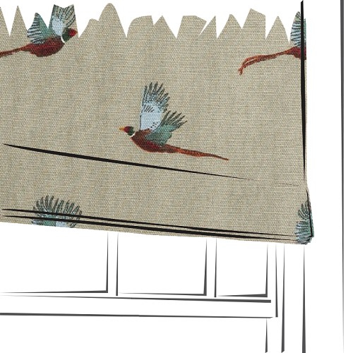 Pheasant by Sophie Allport - Made to Measure Roman Blind - ALL19000