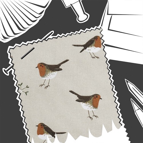 Robin Neutral by Sophie Allport - Fabric By The Metre - ALL104000