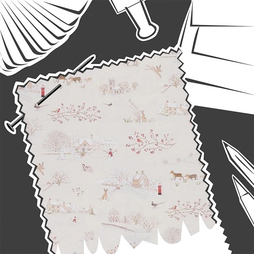 Snowy Village by Sophie Allport - Fabric By The Metre - ALL155000