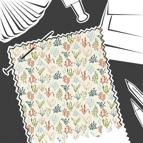 Portside Coral / Mineral by Studio G - Fabric By The Metre - F1727/01