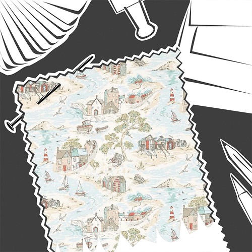 Waterfront Mineral by Studio G - Fabric By The Metre - F1733/02