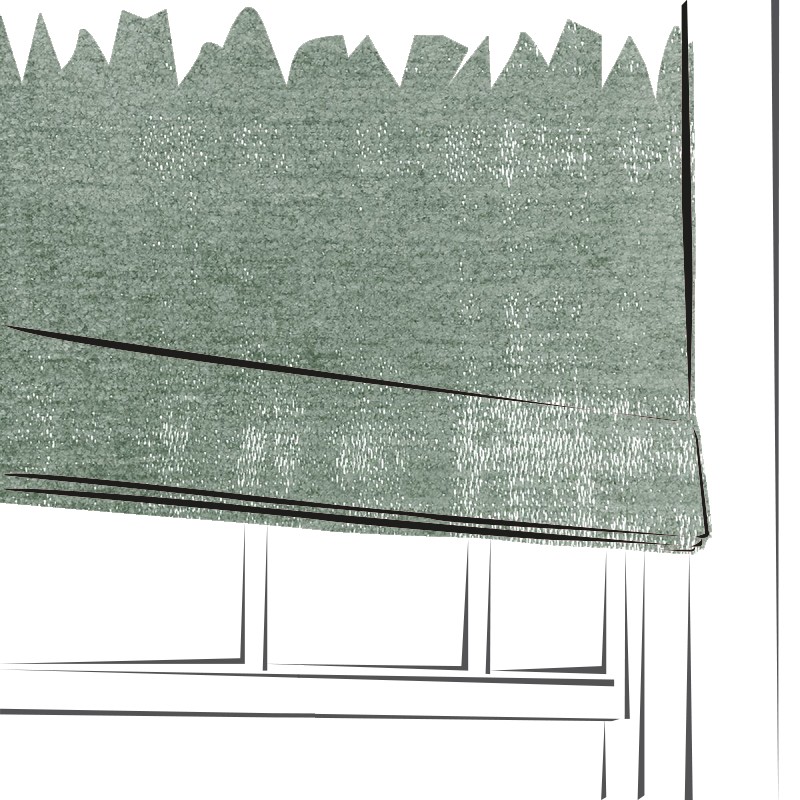 Stratos Mineral by Voyage Maison - Made to Measure Roman Blind - STRATOS/FA1/MIN+M