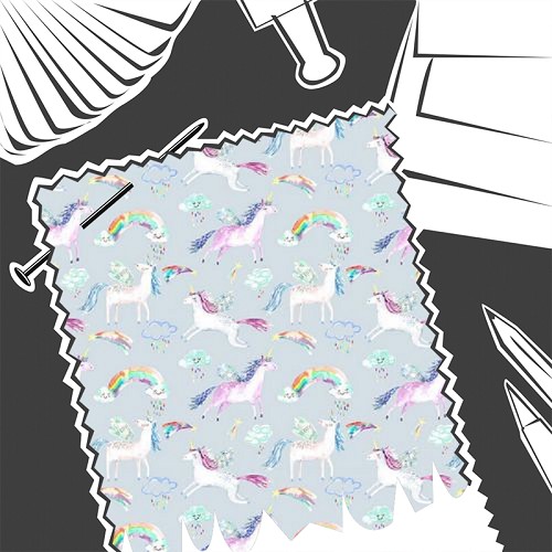 Unicorn Dance Stone by Voyage Maison - Fabric By The Metre - UNICORN/FA1/STO+M