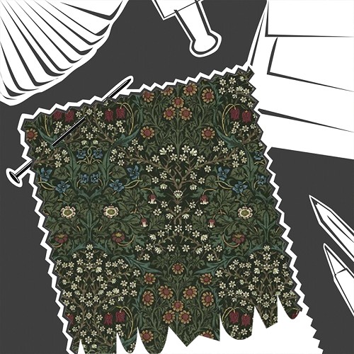 Blackthorn Green by William Morris & Co. - Fabric By The Metre - DMCR226442
