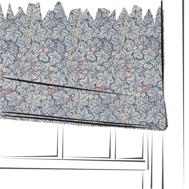 Bramble Mineral / Slate by William Morris & Co. - Made to Measure Roman Blind - DMCR226444
