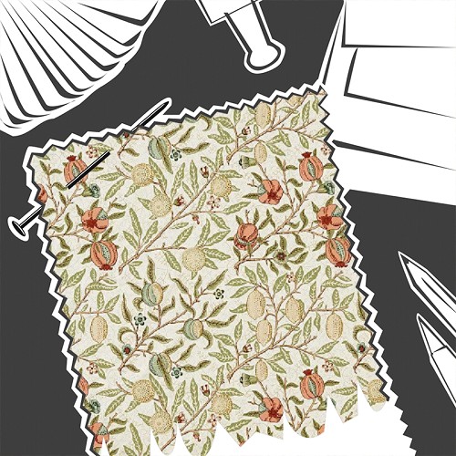 Fruit Wide Width Pear / Plaster Pink by William Morris & Co. - Fabric By The Metre - MSWW227291