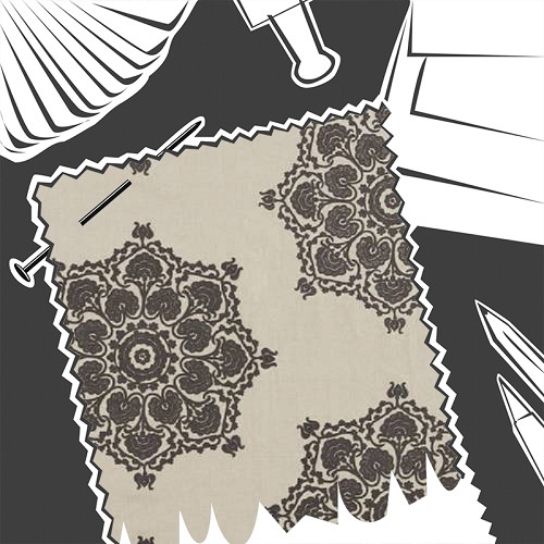 Indian Loop Charcoal / Linen by William Morris & Co. - Fabric By The Metre - DMA4236522