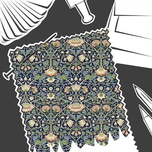 Lodden Indigo / Mineral by William Morris & Co. - Fabric By The Metre - DARP222521