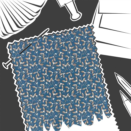 Mistletoe Embroidery May Blue by William Morris & Co. - Fabric By The Metre - DM5F236818