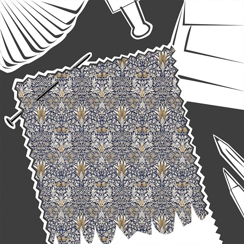 Snakeshead Indigo / Hemp by William Morris & Co. - Fabric By The Metre - DMCR226460