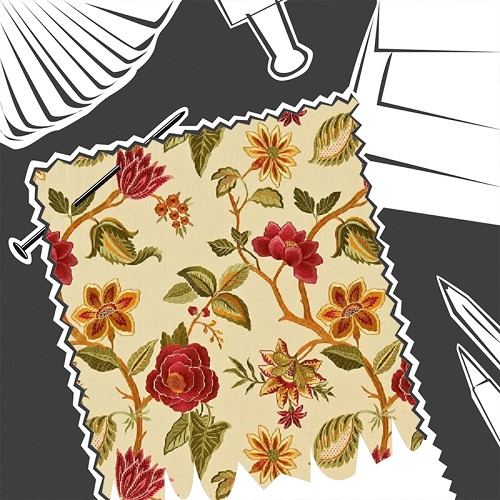 Anjolie Russet by Zoffany - Fabric By The Metre - ZDAR332981