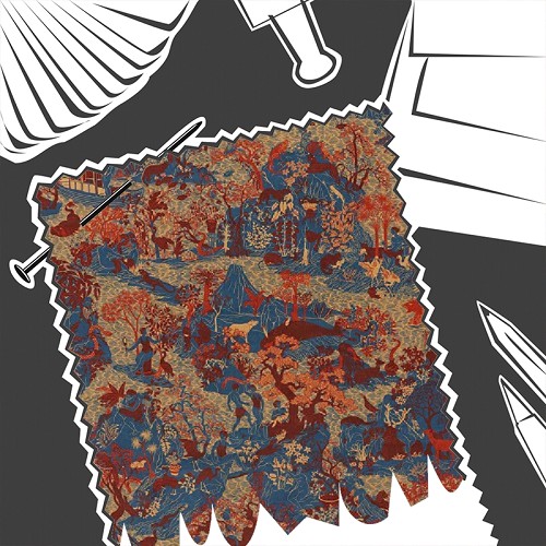 Avalonis Como Blue / Koi by Zoffany - Fabric By The Metre - ZCOT322744