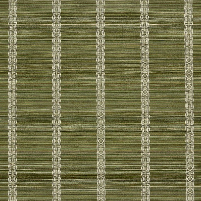 Bellagio Stripe Evergreen Fabric by Zoffany - ZOF0242-06