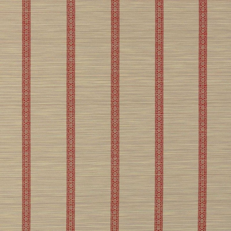 Bellagio Stripe Sandstone / Russet Fabric by Zoffany - ZOF0242-02