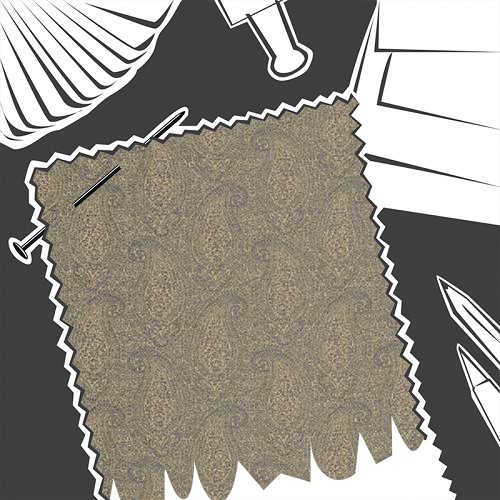 Cleadon Antique Bronze by Zoffany - Fabric By The Metre - ZELS332808