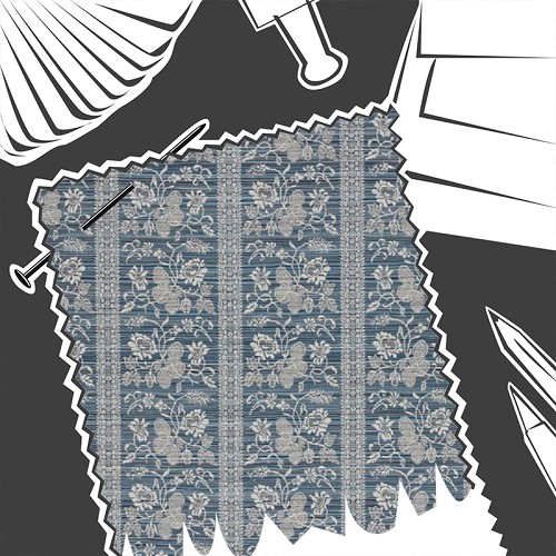 Filigree Bellagio Stripe Blue Stone by Zoffany - Fabric By The Metre - ZOF0244-03