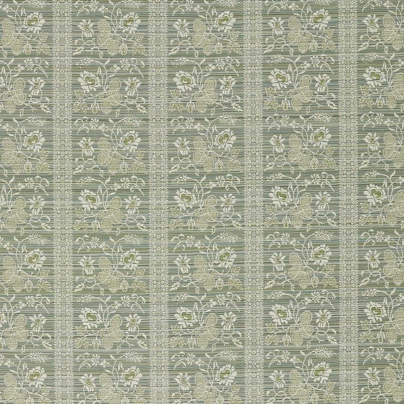 Filigree Bellagio Stripe Eau De Nil Fabric by Zoffany - ZOF0244-01