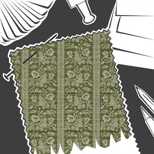 Filigree Bellagio Stripe Evergreen by Zoffany - Fabric By The Metre - ZOF0244-06