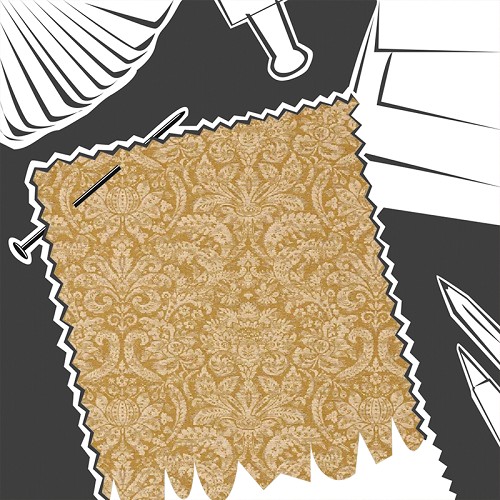 Knole Damask Gold by Zoffany - Fabric By The Metre - ZSUF333394