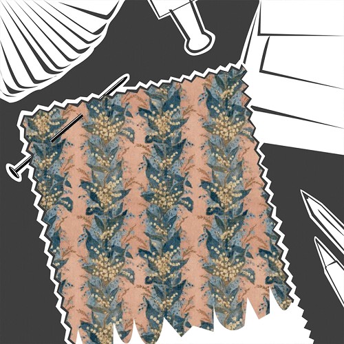 Lily Stripe Archive Coral by Zoffany - Fabric By The Metre - ZOF0251-02